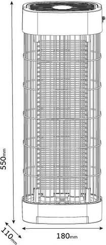קטלן יתושים 2x18W ‏Omega אומגה Tower 36W