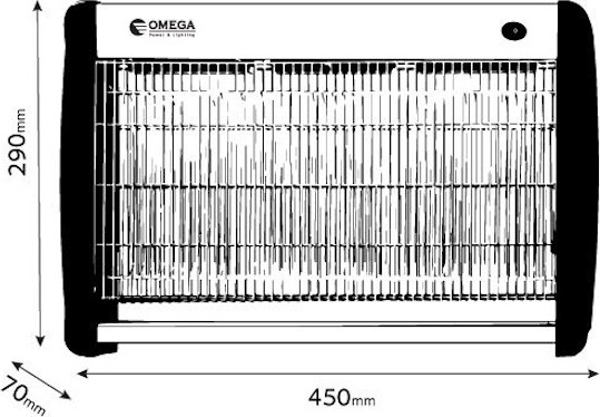 קטלן יתושים UV Omega אומגה Ultra 40