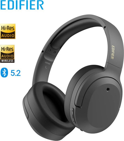 אוזניות קשת אלחוטיות Edifier Over-Ear אדיפייר W820NB Plus אפור