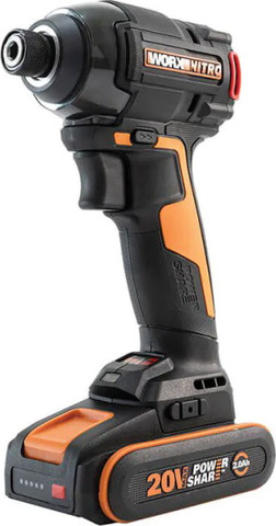 מברגת אימפקט 20V כולל סוללה 2A ומטען Worx וורקס WX265