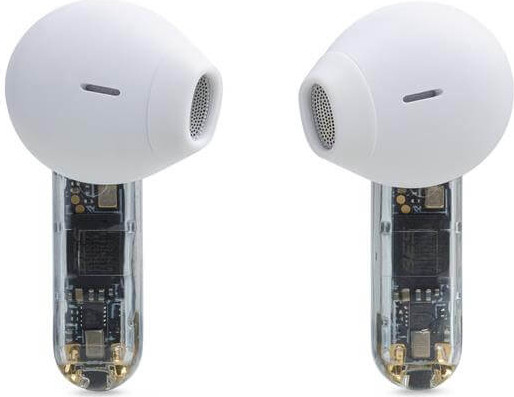 אוזניות TWS אלחוטיות JBL ג'יי בי אל Tune Flex שקוף משולב לבן