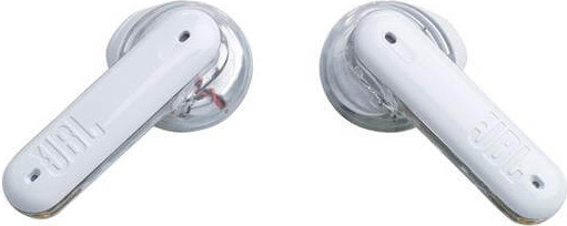 אוזניות TWS אלחוטיות JBL ג'יי בי אל Tune Flex שקוף משולב לבן