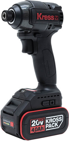 מברגת אימפקט 20V עם זוג סוללות 4Ah