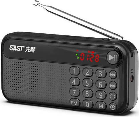 רדיו FM משולב עם רמקול בלוטוס | נגן MP3 | שעון - צג דיגיטלי - V60