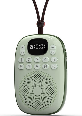 מיני רדיו FM משולב עם רמקול בלוטוס ונגן MP3 - צג דיגיטלי - V15