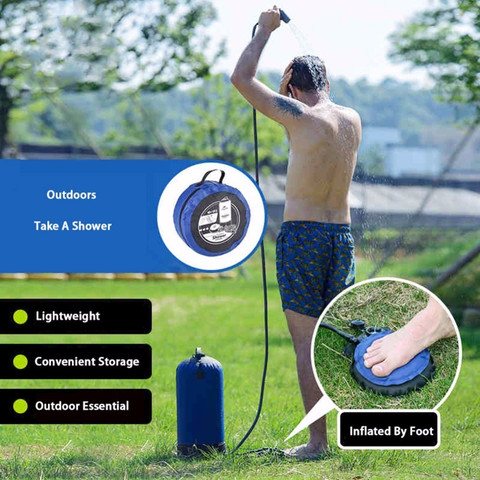 מקלחת קמפינג שטח ניידת בלחץ מים NATUREHIKE OUTDOOR SHOWER