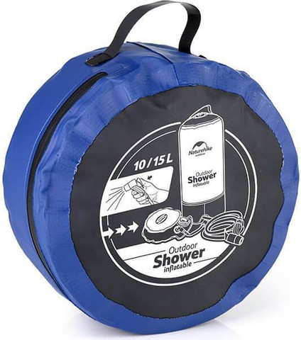 מקלחת קמפינג שטח ניידת בלחץ מים NATUREHIKE OUTDOOR SHOWER