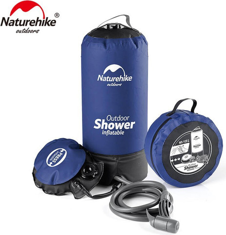 מקלחת קמפינג שטח ניידת בלחץ מים NATUREHIKE OUTDOOR SHOWER