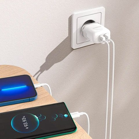 ראש מטען קיר עם 2 יציאות USB בעוצמה 12W - מבית CONNEKTO