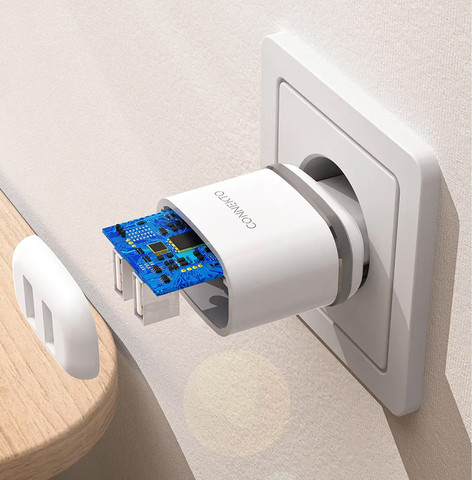 ראש מטען קיר עם 2 יציאות USB בעוצמה 12W - מבית CONNEKTO