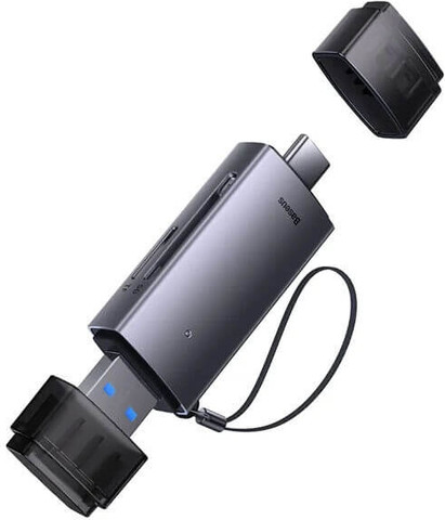 קורא כרטיסים מהיר TYPE C / USB3.0 - מיקרו SD ו- SD