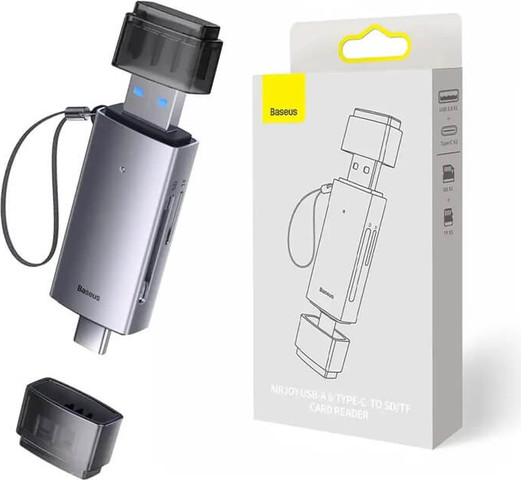 קורא כרטיסים מהיר TYPE C / USB3.0 - מיקרו SD ו- SD