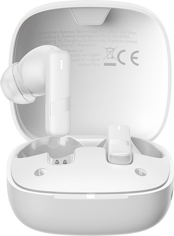 אוזניות In-Ear אלחוטיות Baseus בזאוס Bowie E20 לבן
