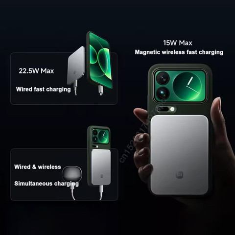 סוללת גיבוי מגנטית אולטרה דקה Xiaomi 5000mAh שיאומי UltraThin Magnetic Power Bank 5000mAh כסוף
