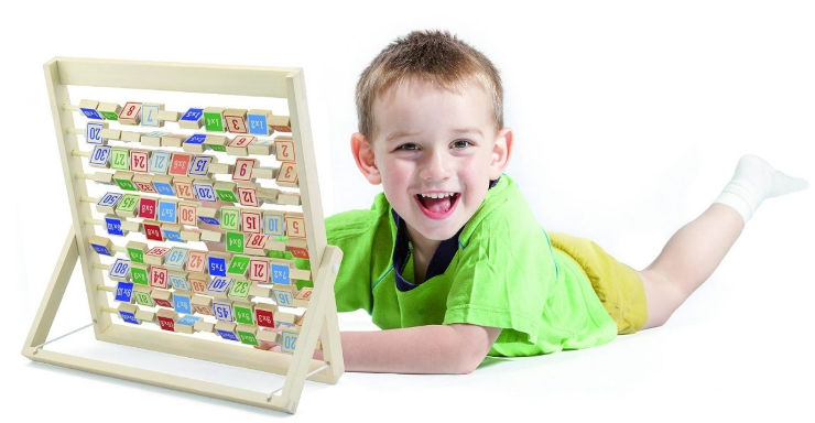 חשבוניה מעץ ללימוד לוח הכפל עד 100