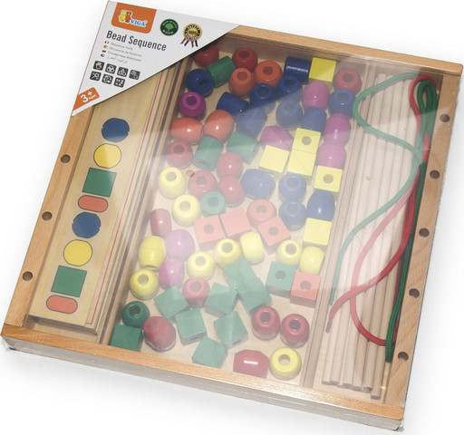 התאמת השחלת חרוזים + 10 קלפים
