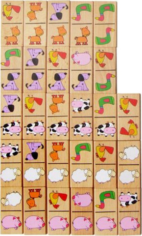 דומינו חיות קלאסי 28 חלקים