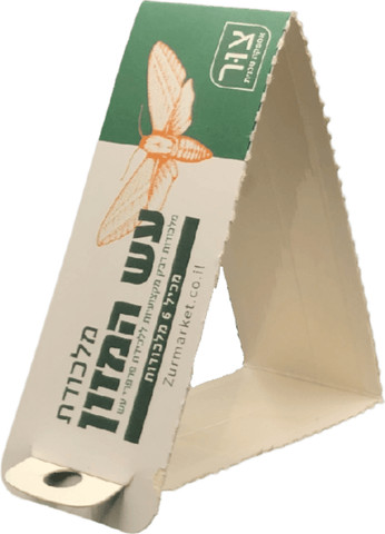 2 מארזים, סה"כ 12 מלכודות דבק למשיכה והדברת עש המזון, ללא רעלים, בטוחה לחלוטין לשימוש ביתי