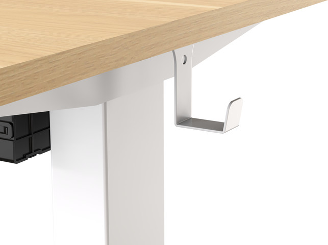 שולחן חכם מתכוונן לבן עץ 100 ס"מ SMARTER- SMART TABLES