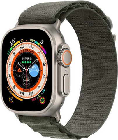 Green Lion Alpine Loop Nylon Watch Band בצבע ירוק