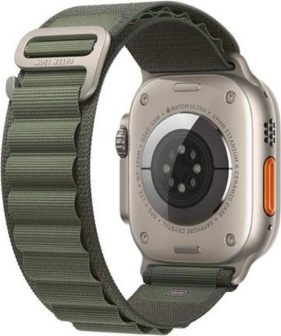 Green Lion Alpine Loop Nylon Watch Band בצבע ירוק