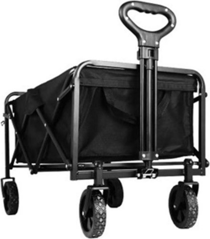 Green Lion Wagon Load Capacity 220LB בצבע שחור