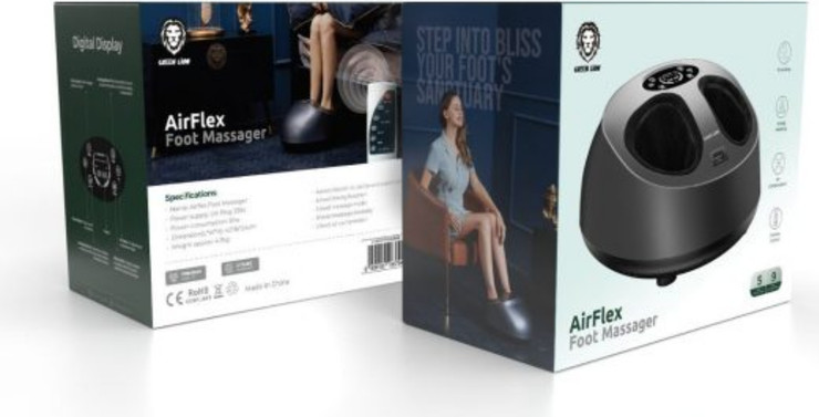 Green Lion AirFlex Foot Massager 50W בצבע שחור