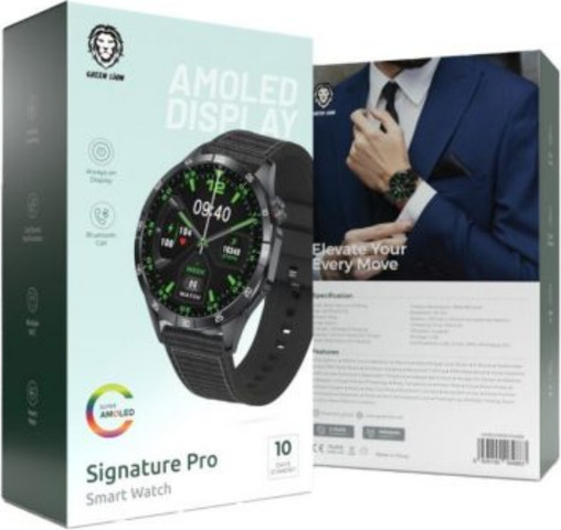 Green Lion Signature Pro Smart Watch בצבע שחור