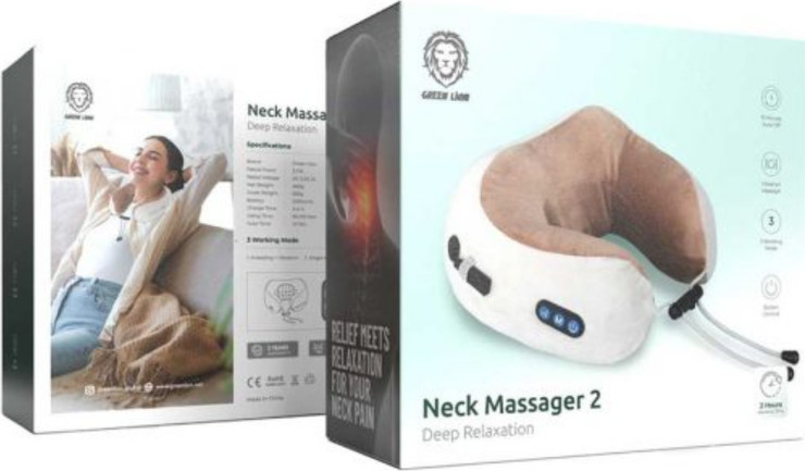Green Lion Neck Massager 2 בצבע אפור