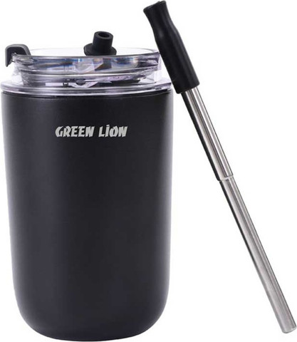 green lion כוס תרמית שומרת חום/קור ml250 בצבע שחור