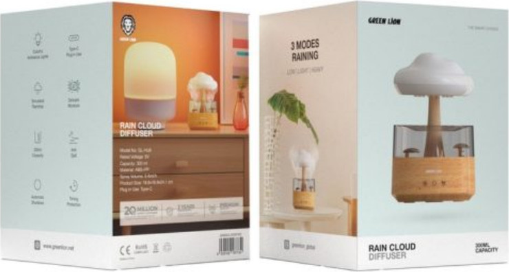 Green Lion RAIN CLOUD Diffuser- Wood