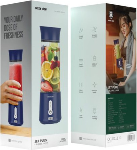 Green Lion Jet Plus Six Blades Juicer בצבע כחול