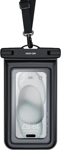 Green Lion Waterproof Pouch – Clear phone 7.2