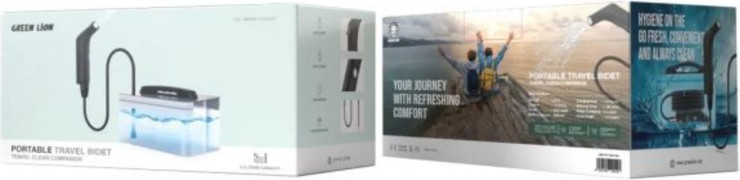 Green Lion Portable Travel Bidet בצבע שחור