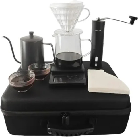 Green Lion G-50 PLUS Coffee Maker Set בצבע שחור