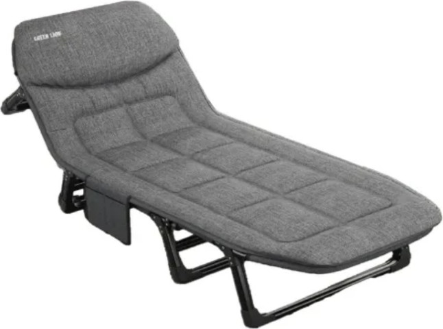 Green Lion Foldable Camping Bed בצבע אפור