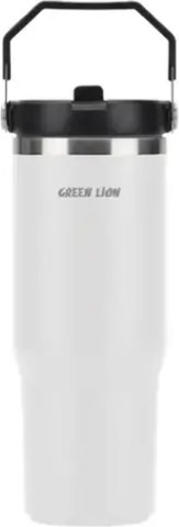 Green Lion Vacuum Tumbler 900ml Bottle בצבע לבן