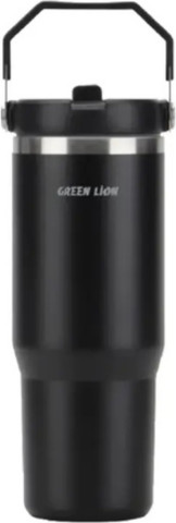 Green Lion Vacuum Tumbler 900ml Bottle בצבע שחור