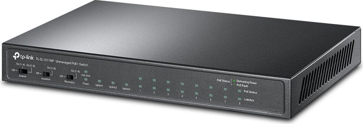 מתג שולחני לא מנוהל TP-Link 8 Ports Gigabit With 8 Ports PoE+ TL-SL1311MP