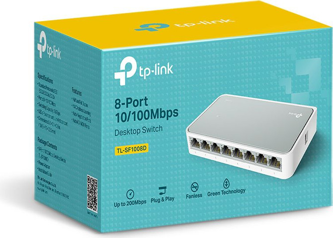מתג TP-Link TL-SF1008D 8 Ports 10/100Mbps