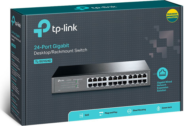 מתג שולחני TP-Link TL-SG1024D 24 Ports Gigabit 10/100/1000Mbps