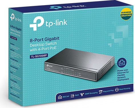 רכזת רשת/מתג TP-Link TL-SG1008P