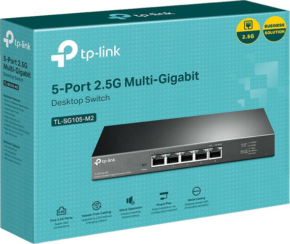 מתג TP-Link TL-SG105-M2 עם 5 יציאות