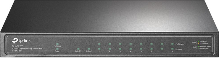 מתג 10 יציאות TP-Link TL-SG1210P Gigabit