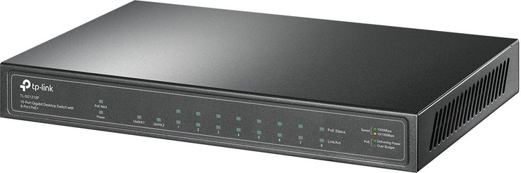 מתג 10 יציאות TP-Link TL-SG1210P Gigabit