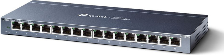 מתג חכם TP-Link 16 Ports Gigabit 10/100/1000Mbps Desktop Switch TL-SG116 Easy