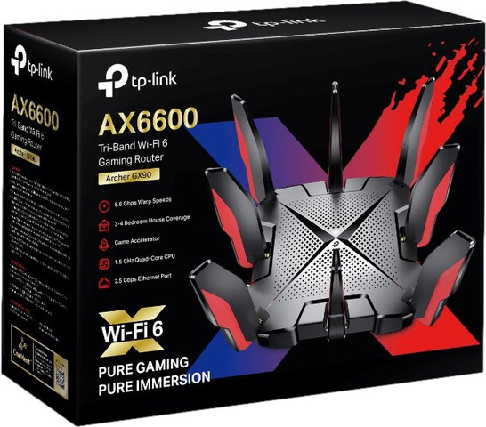 נתב אלחוטי TP-Link Archer GX90 AX6600 GAMING AX6600