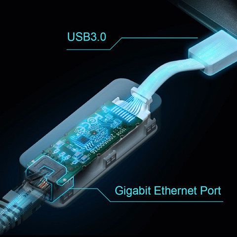 מתאם רשת TP-Link UE300 USB 3.0 To Gigabit Ethernet Network 1000Mbps