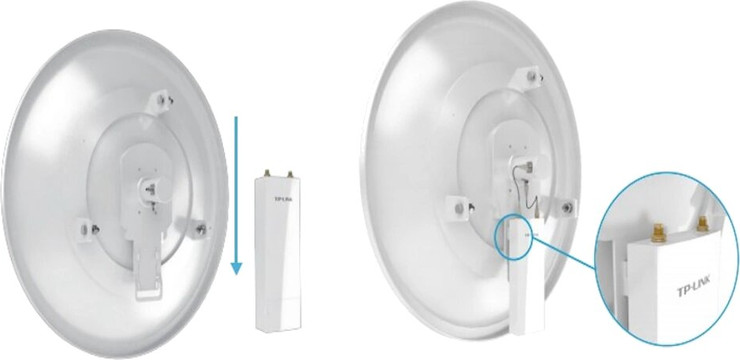 אנטנה TP-Link TL-ANT2424MD 2.4GHz 24dBi 2×2 MIMO Dish Antenna