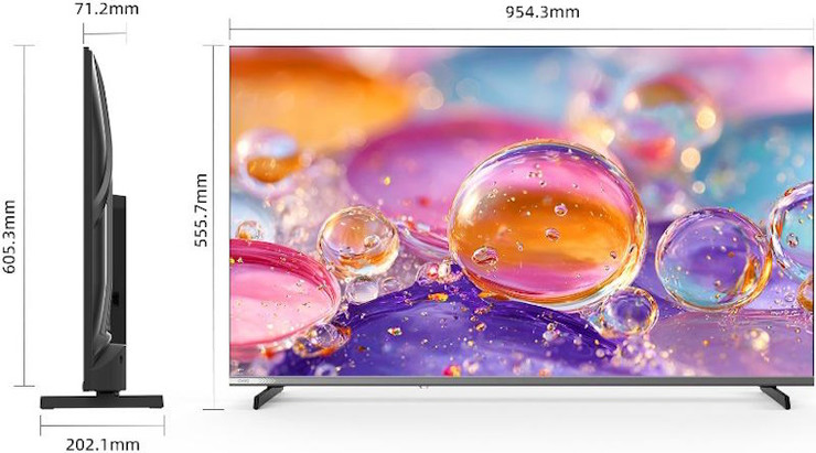 טלוויזיה חכמה 43" QLED FHD ‏CHiQ צ'יק L43QM10SB